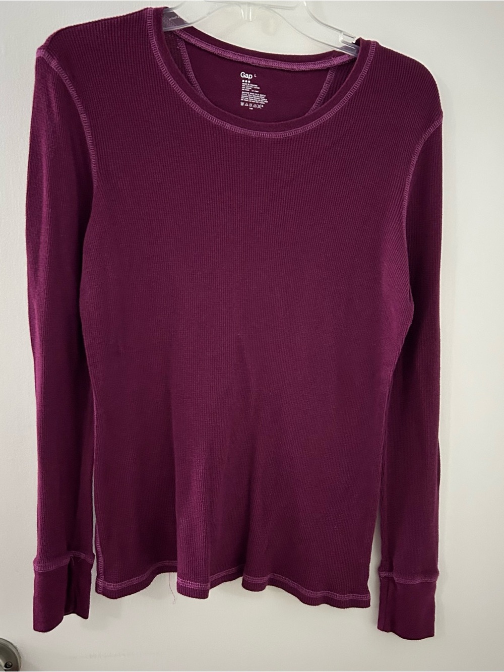 GAP Women's Long-Sleeve Waffle Tee